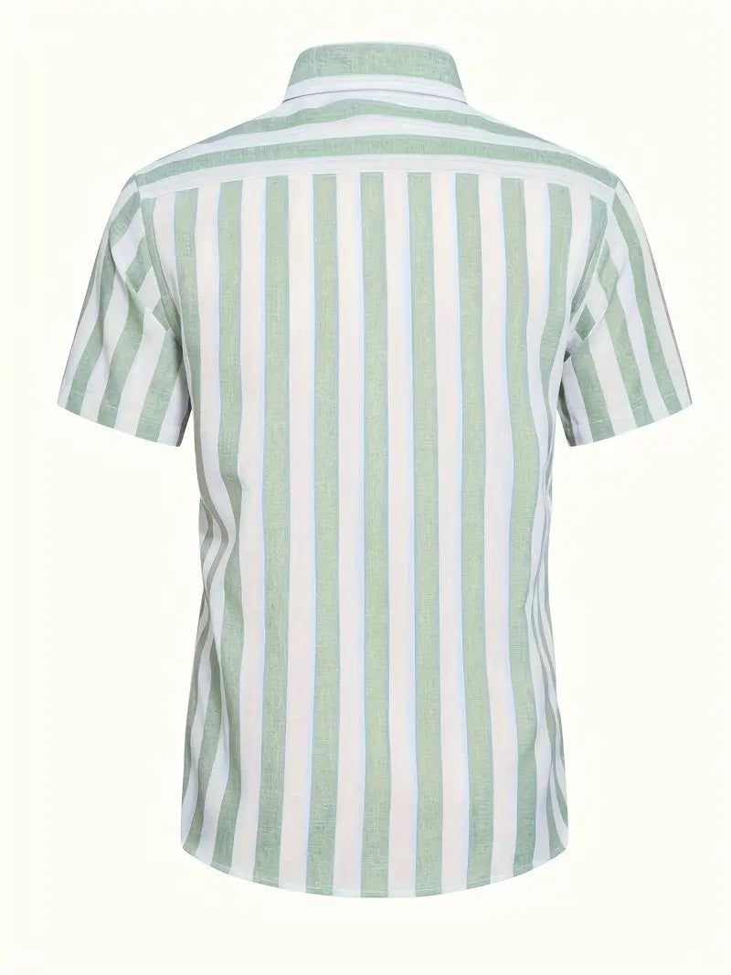 Liam™ - Casual Short Sleeve Striped Shirt