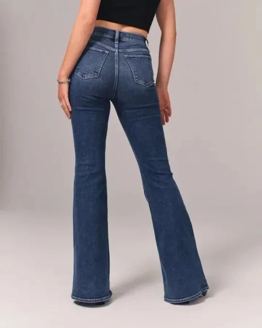 Ultra High Waist Stretch Flare Jeans