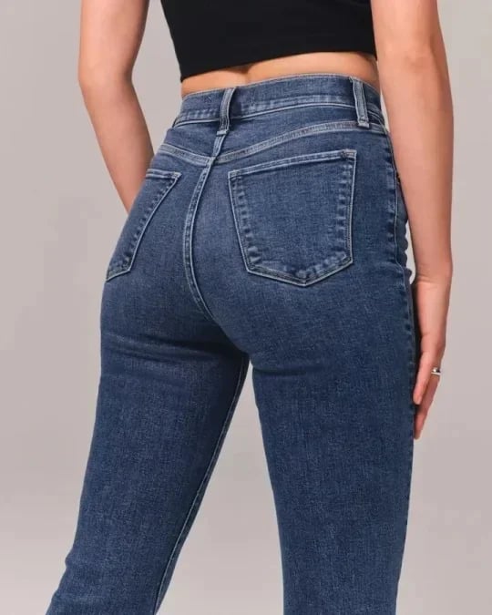 Ultra High Waist Stretch Flare Jeans