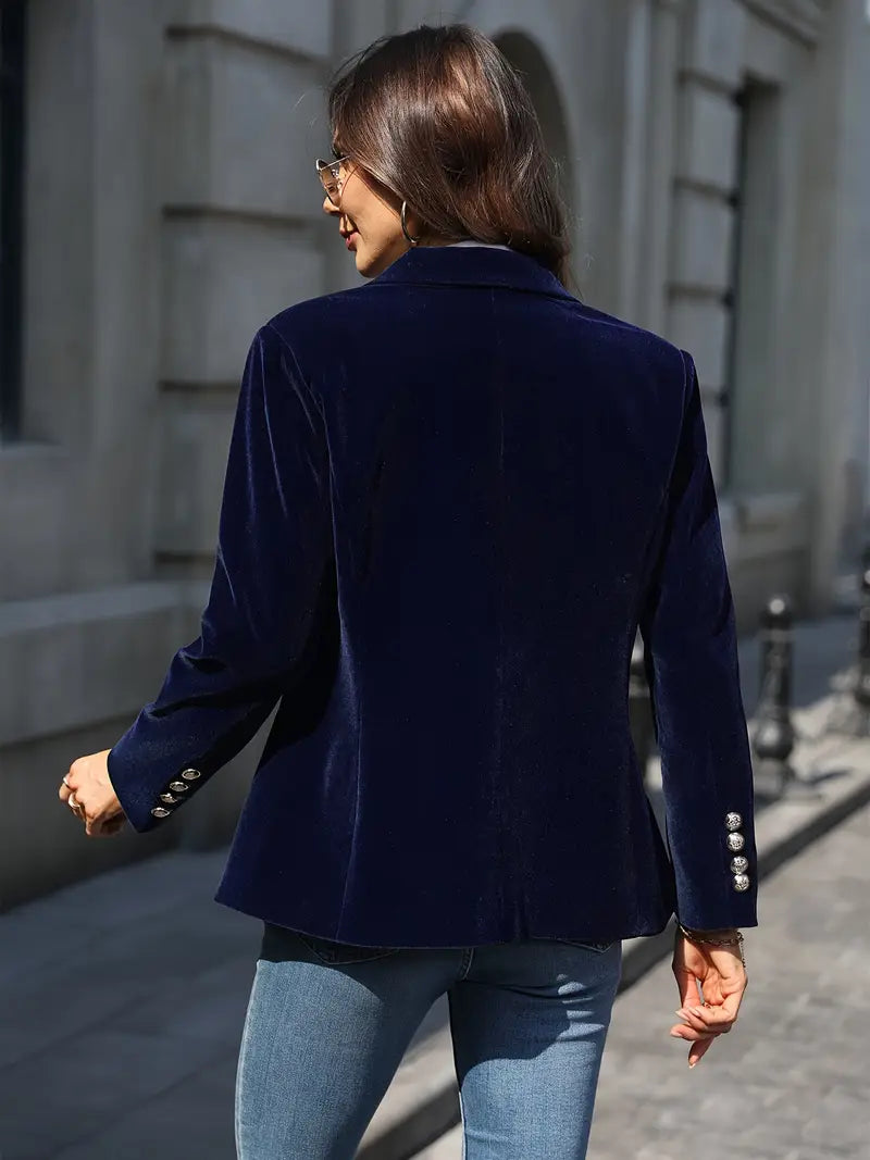 Caterina™ | Elegant Velvet Blazer