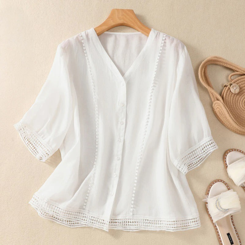 SAMERA LINEN BLOUSE