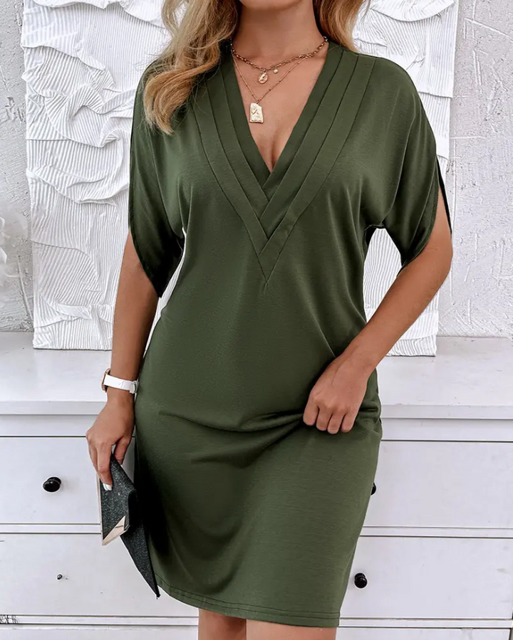 Clairene™ - Women's Elegant Half Sleeves Dress