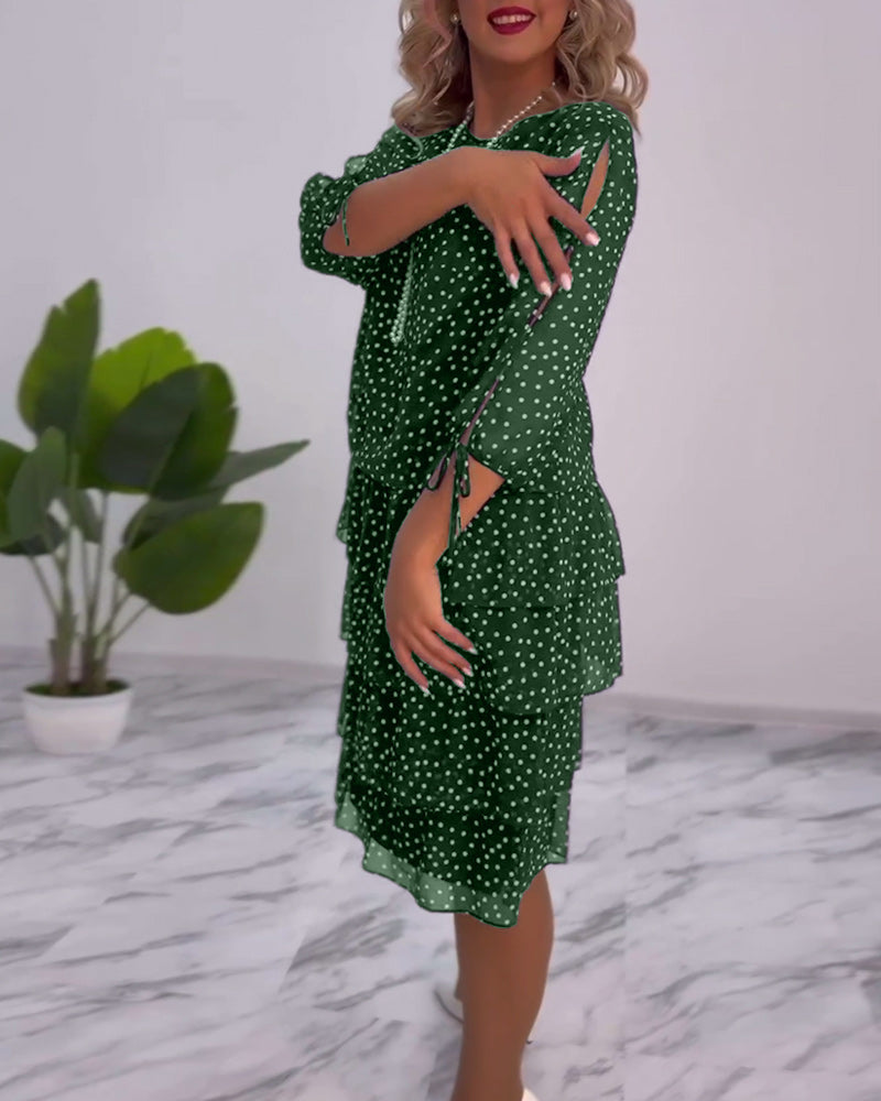 Riley™ - Elegant Polka Dot Dress