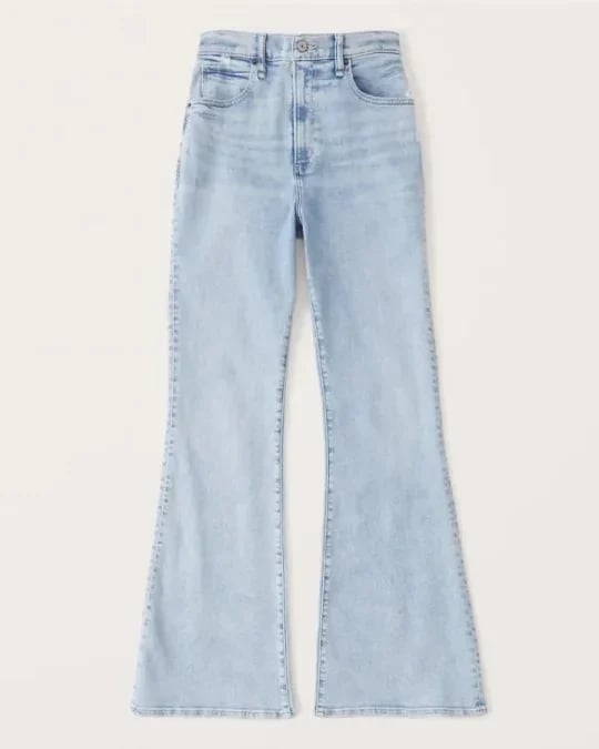 Ultra High Waist Stretch Flare Jeans