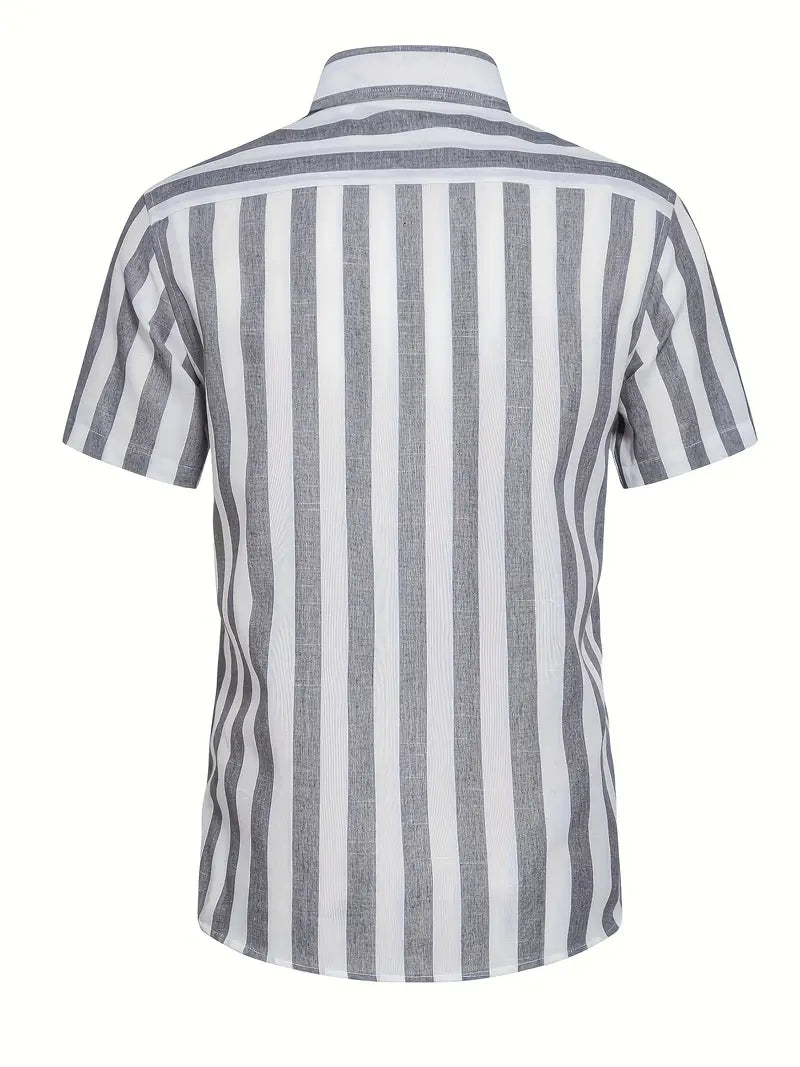 Liam™ - Casual Short Sleeve Striped Shirt