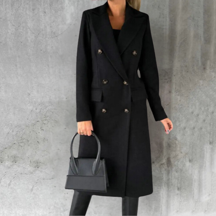 Judith® Elegant Wool Trenchcoat