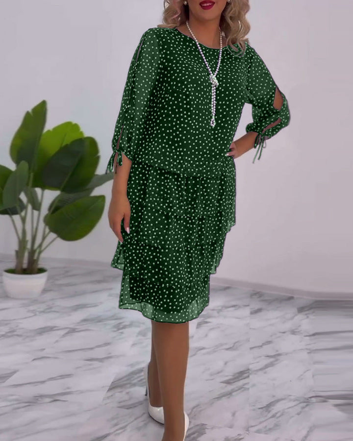 Riley™ - Elegant Polka Dot Dress