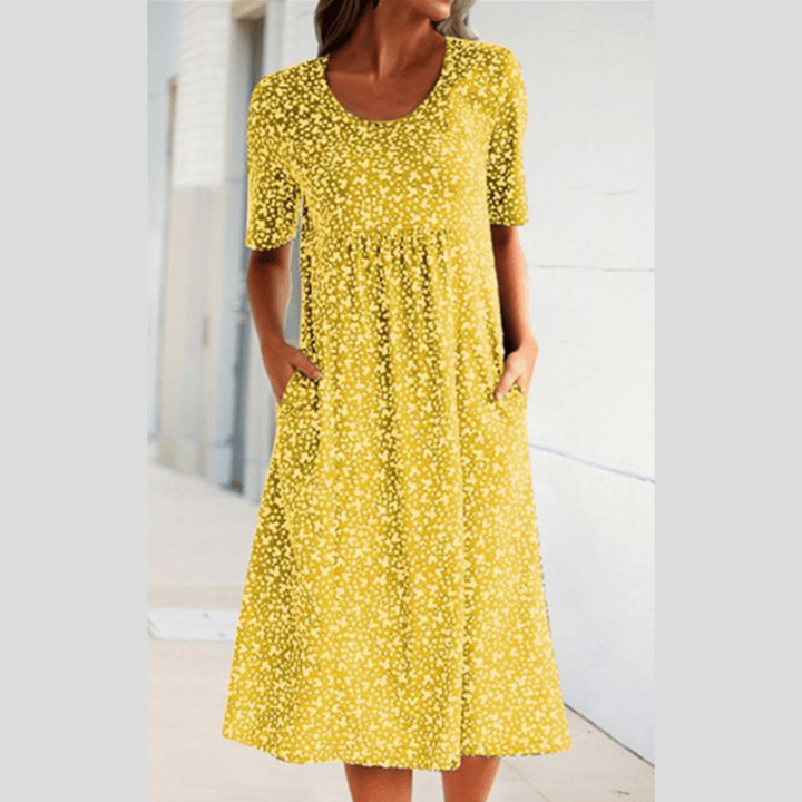 Wilda - Stylish midi dress with floral print