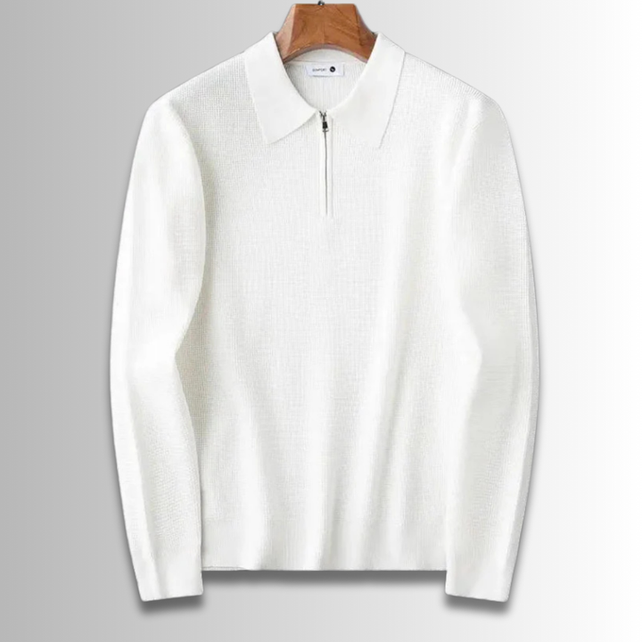 Richard | Knit half zip Polo Shirt