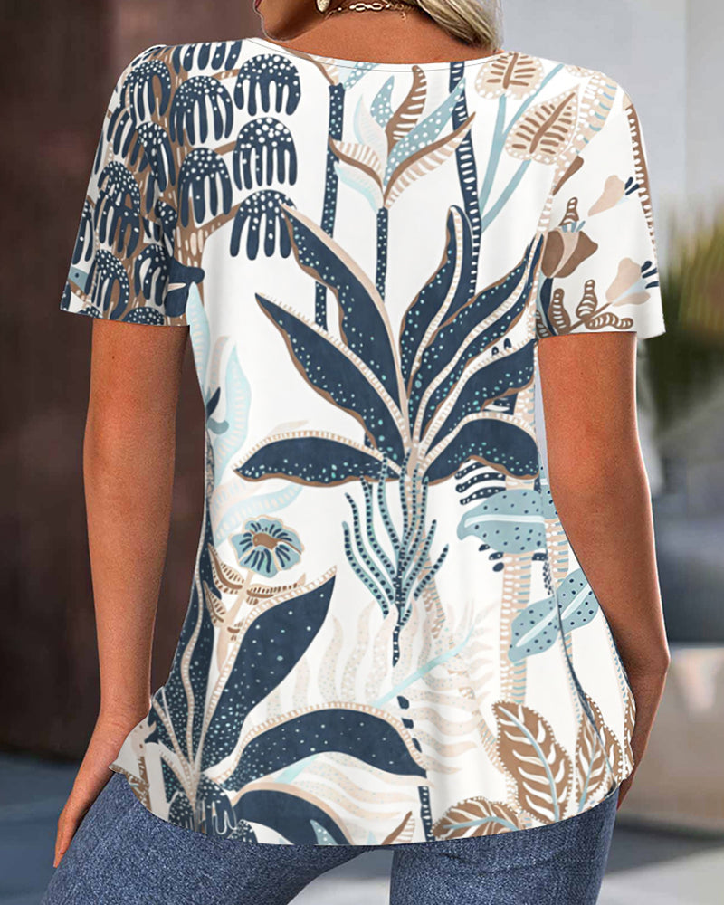 Noémie – Elegant Round Collar Crepe Blouse