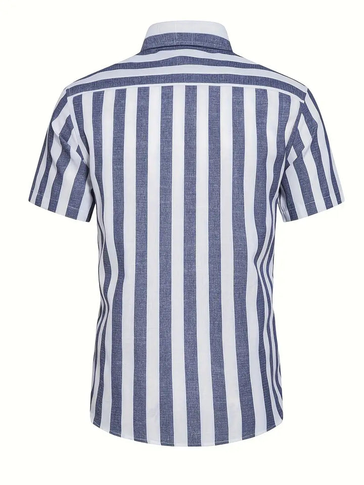 Liam™ - Casual Short Sleeve Striped Shirt
