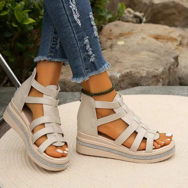 ROSE - Elegant Wedge Sandals