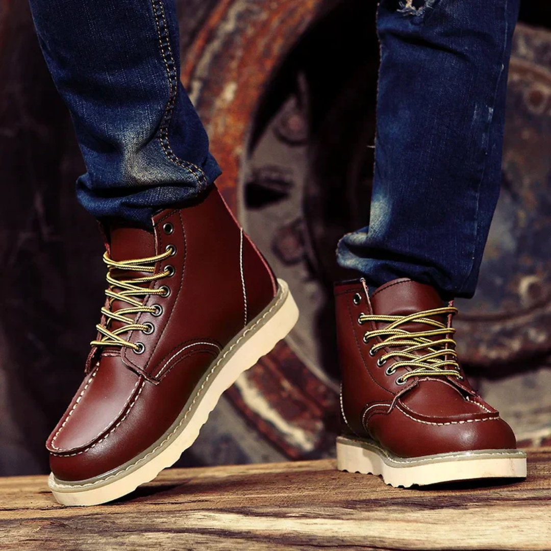 Caleb™ | Vintage leather boots