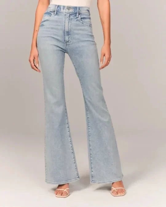 Ultra High Waist Stretch Flare Jeans