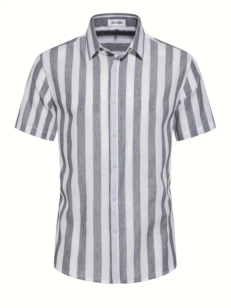 Liam™ - Casual Short Sleeve Striped Shirt