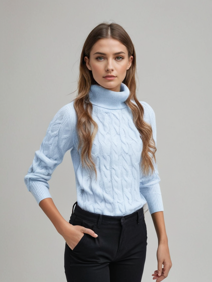 Eden | Women's Warm Cotton Turtleneck