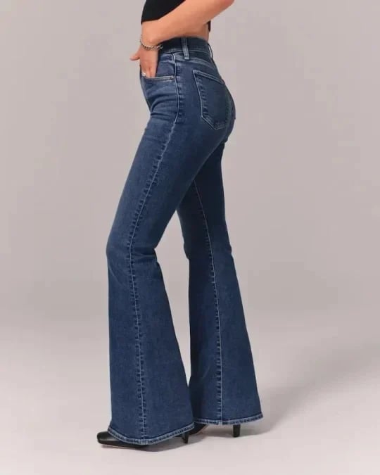 Ultra High Waist Stretch Flare Jeans