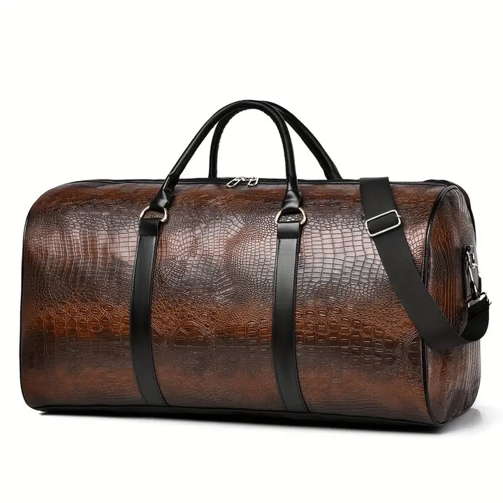 Lucas™ - Vintage Crocodile Pattern Duffel Bag