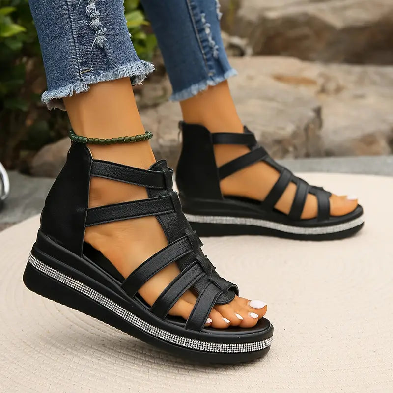 ROSE - Elegant Wedge Sandals