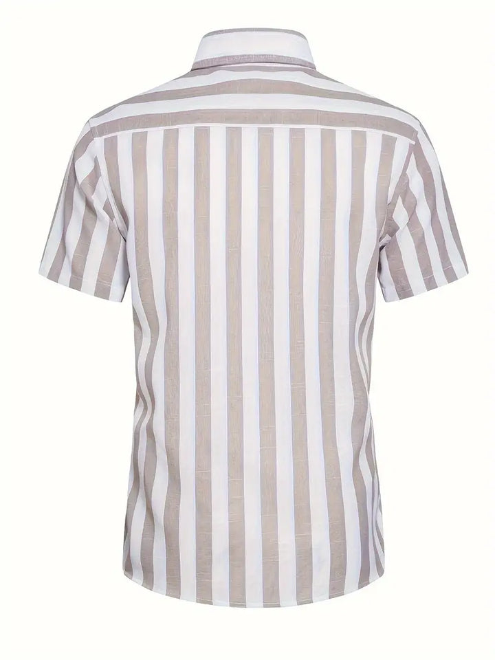 Liam™ - Casual Short Sleeve Striped Shirt