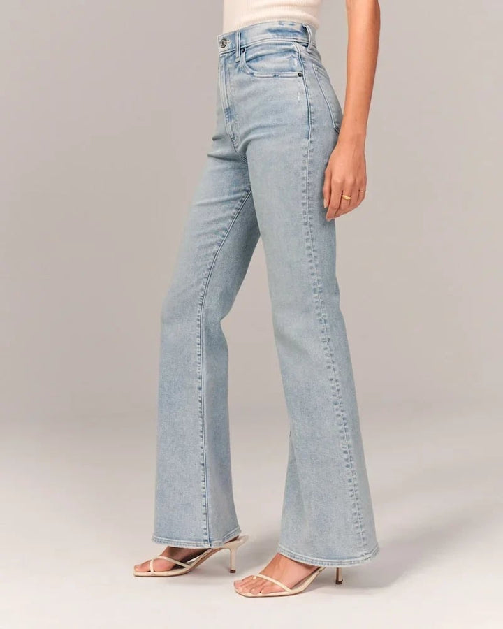 Ultra High Waist Stretch Flare Jeans