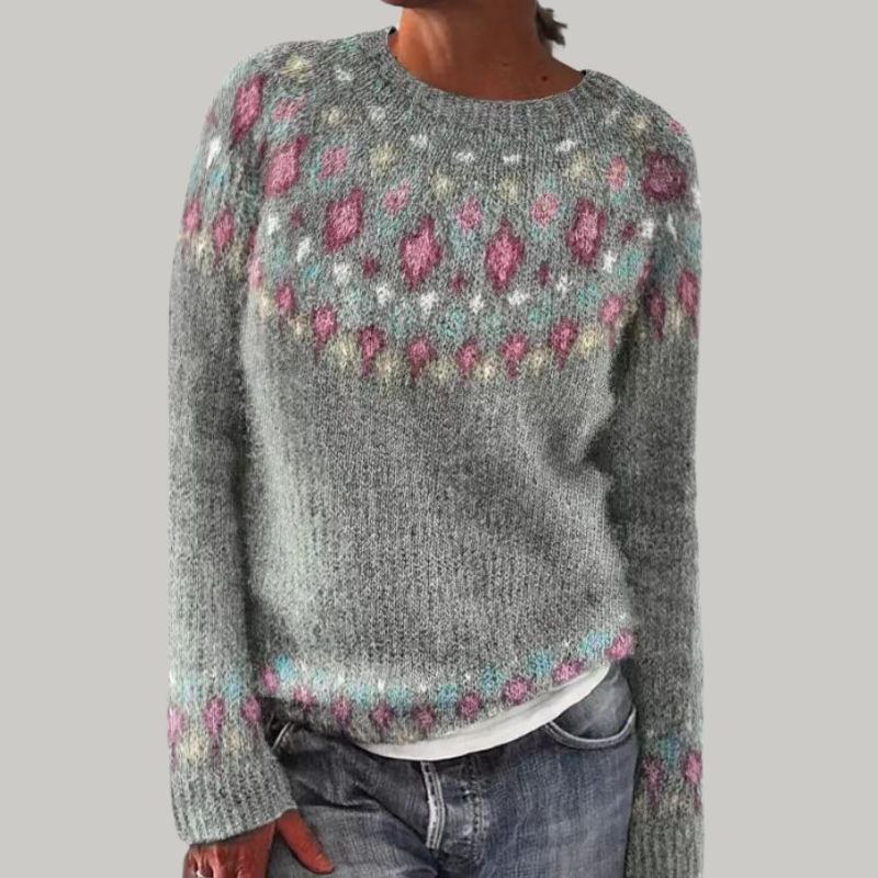 CANDACE | Knitted Sweater with Pattern