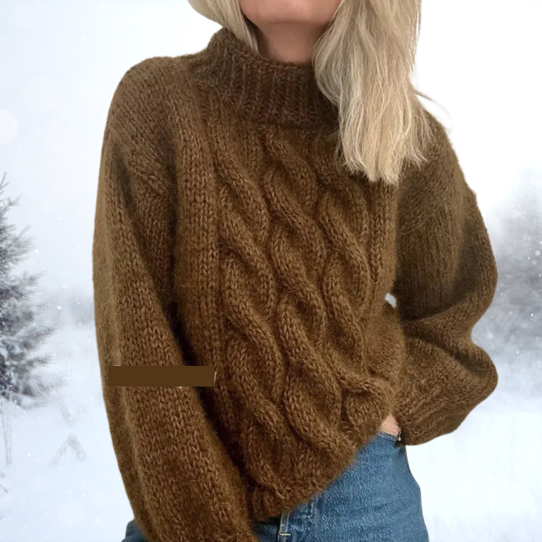 Susan | Jacquard Cozy Turtleneck Sweater