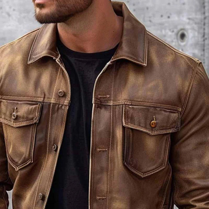 Anton | Old school leather jacket