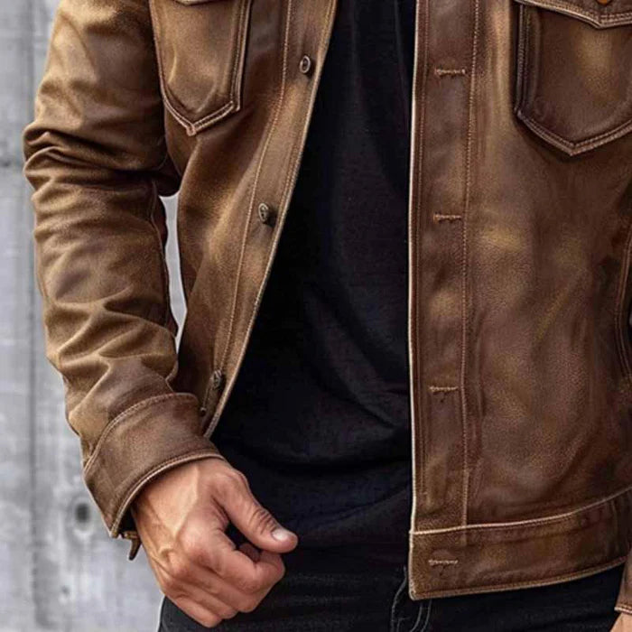 Anton | Old school leather jacket