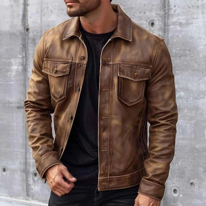 Anton | Old school leather jacket