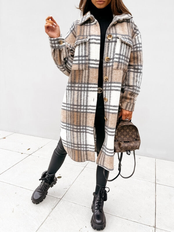 Kaitlyn | Oversized Plaid Jacket