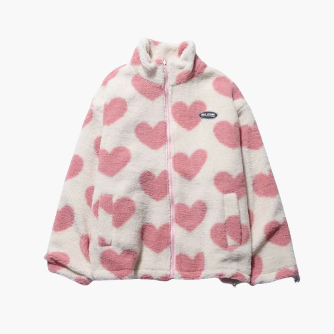 Kara | Heart-Embellished Reversible Jacket