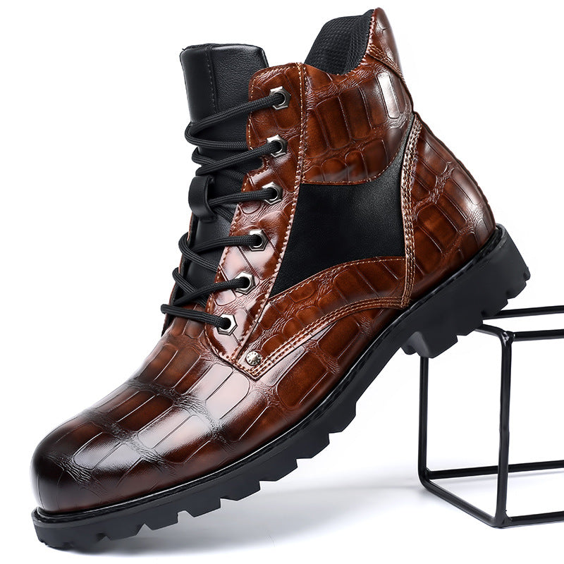 Ronan™ | Crocodile Leather Boots