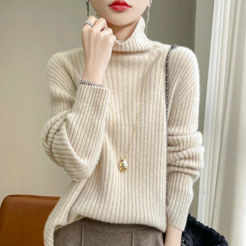 Ruby | Merino Wool Turtleneck Sweater