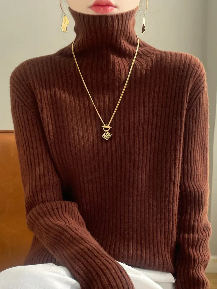 Ruby | Merino Wool Turtleneck Sweater