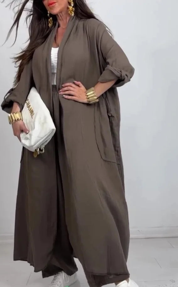 Abigail™ - Elegant Cardigan Pants Set