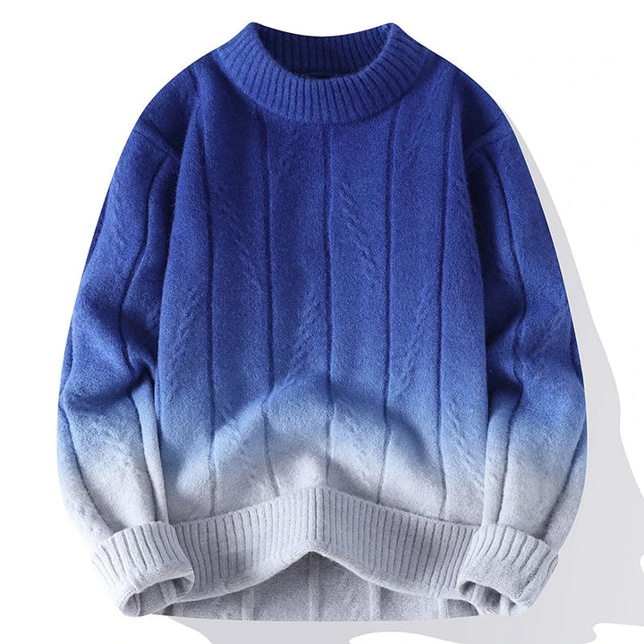 Daniel | Contrasting color knit sweater for men