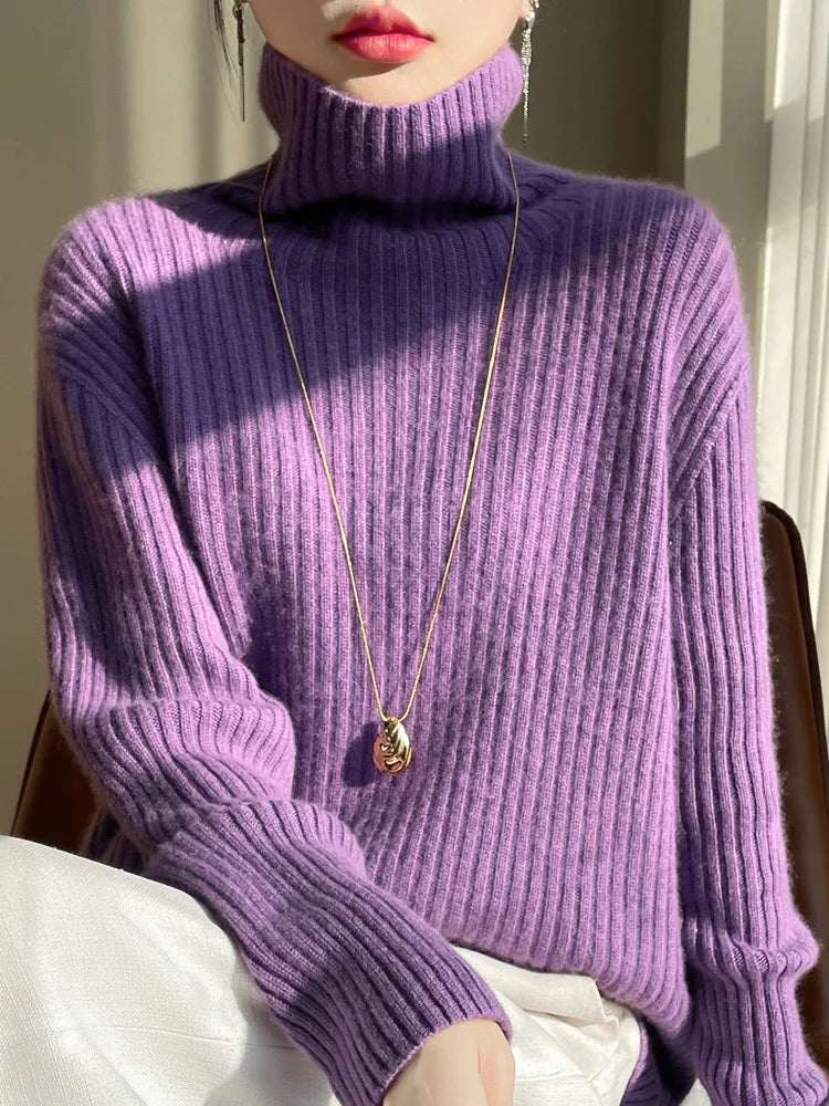 Ruby | Merino Wool Turtleneck Sweater