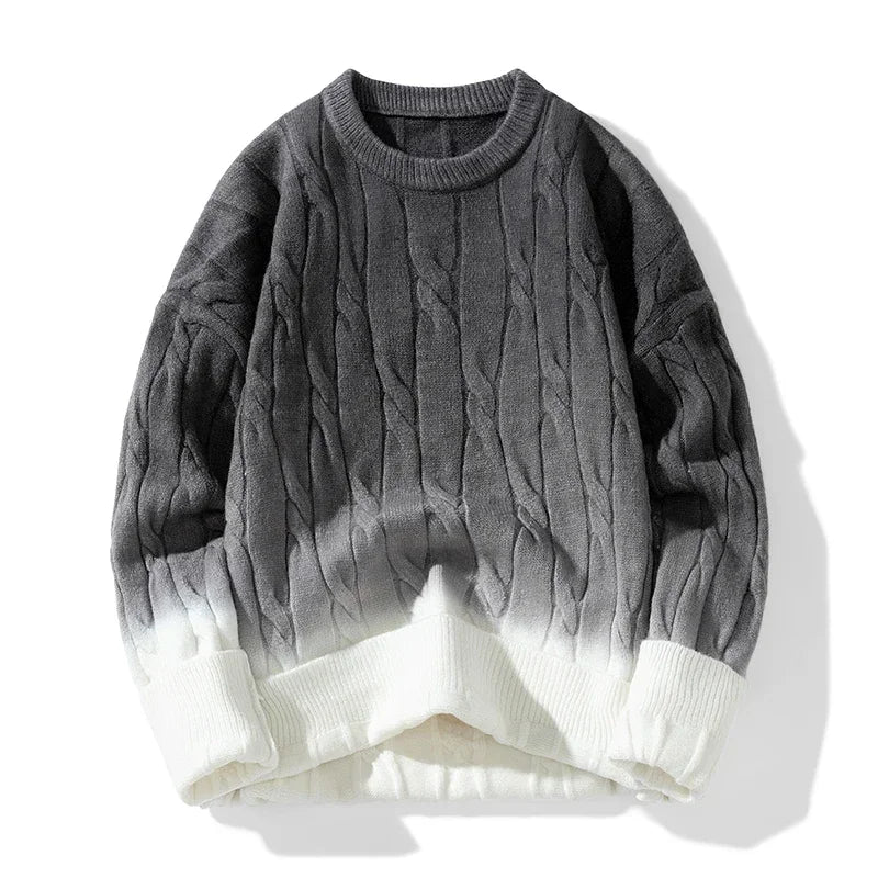 Christopher | Shaded thick knit sweater for men