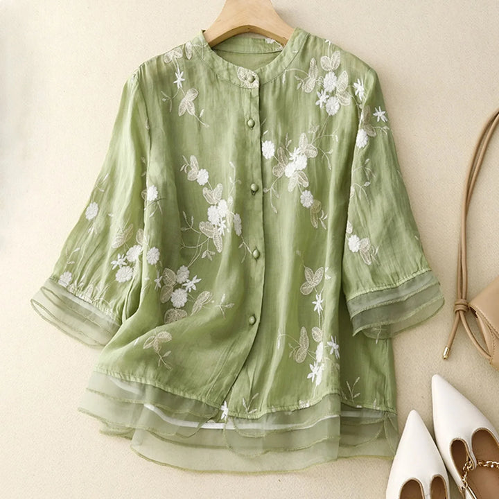 Avery™ - Vintage Floral Blouse