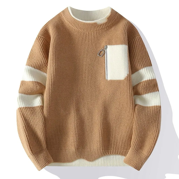 Charles | Casual thick knit sweater for men