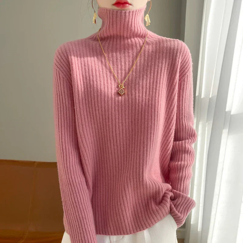 Ruby | Merino Wool Turtleneck Sweater