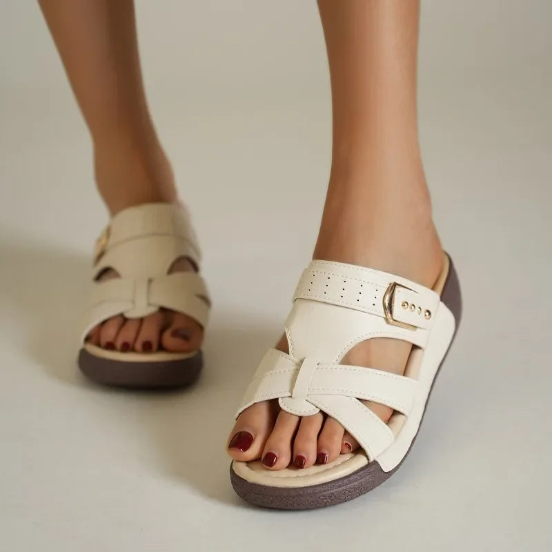 Ella™ - Comfy Rivet Wedges Sandals