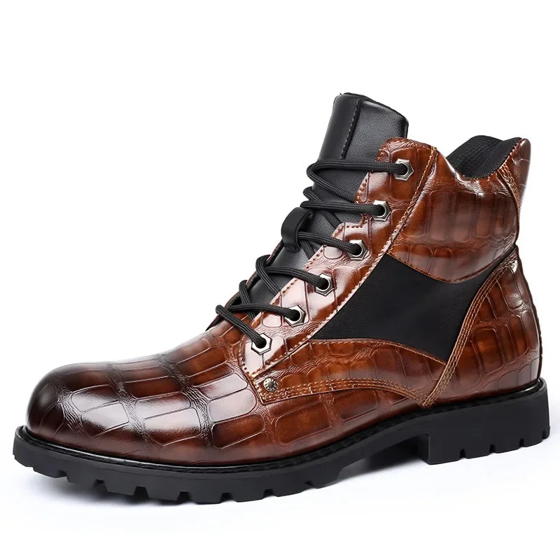 Ronan™ | Crocodile Leather Boots