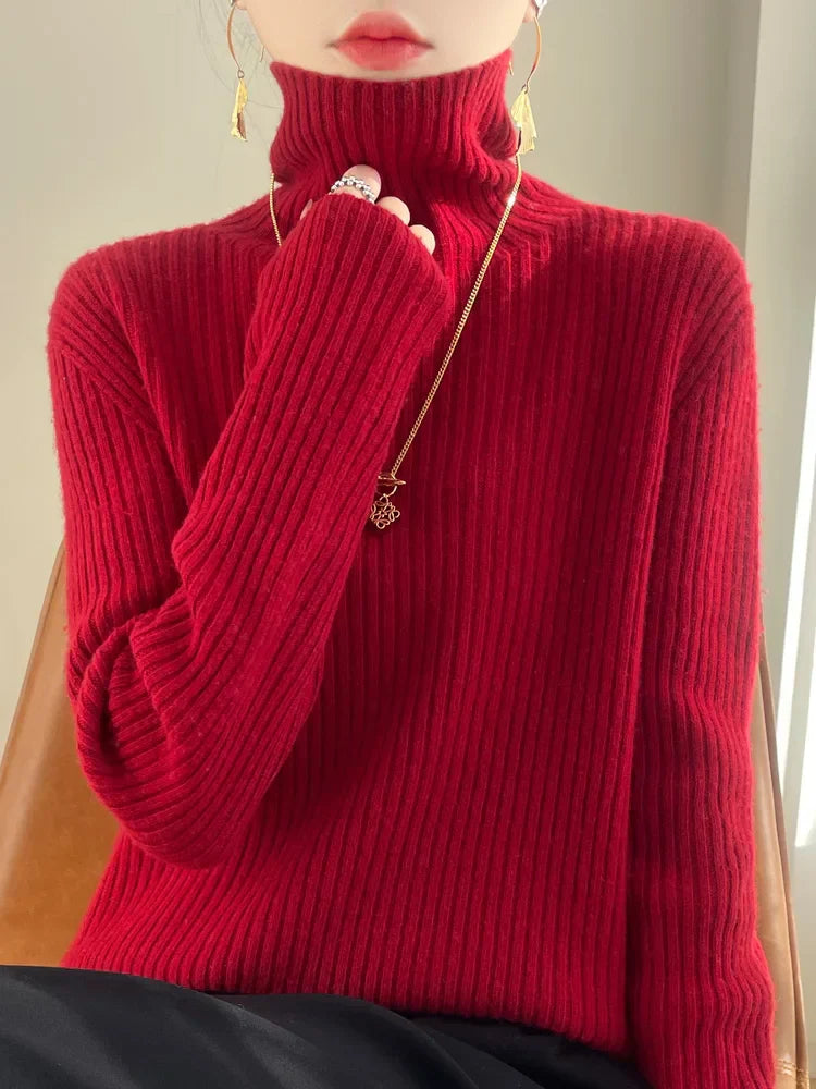 Ruby | Merino Wool Turtleneck Sweater