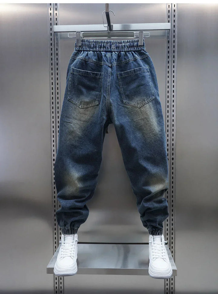 Baggy Denim Pants with Belt