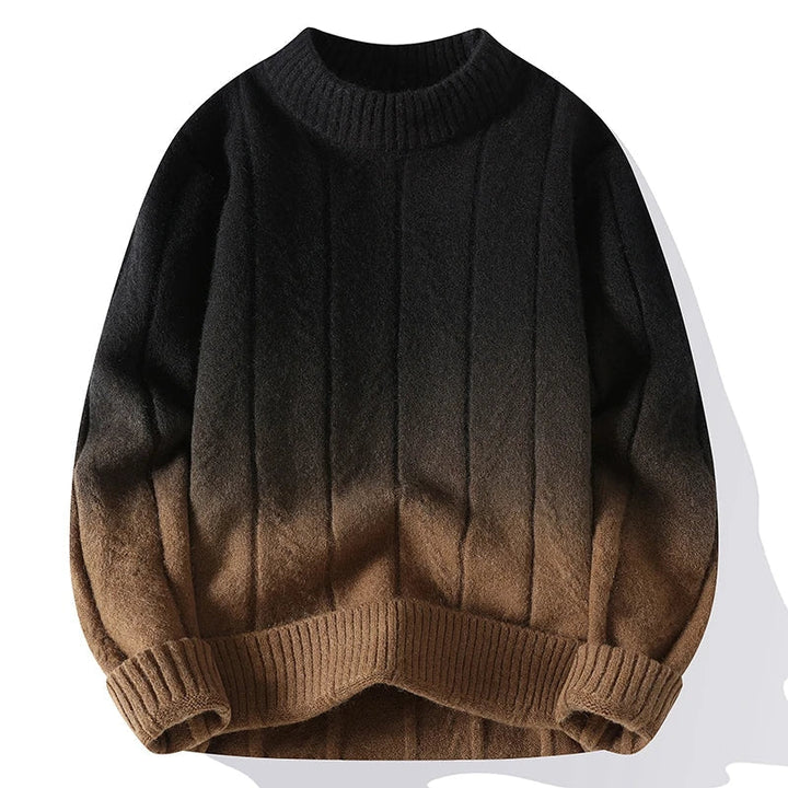 Daniel | Contrasting color knit sweater for men