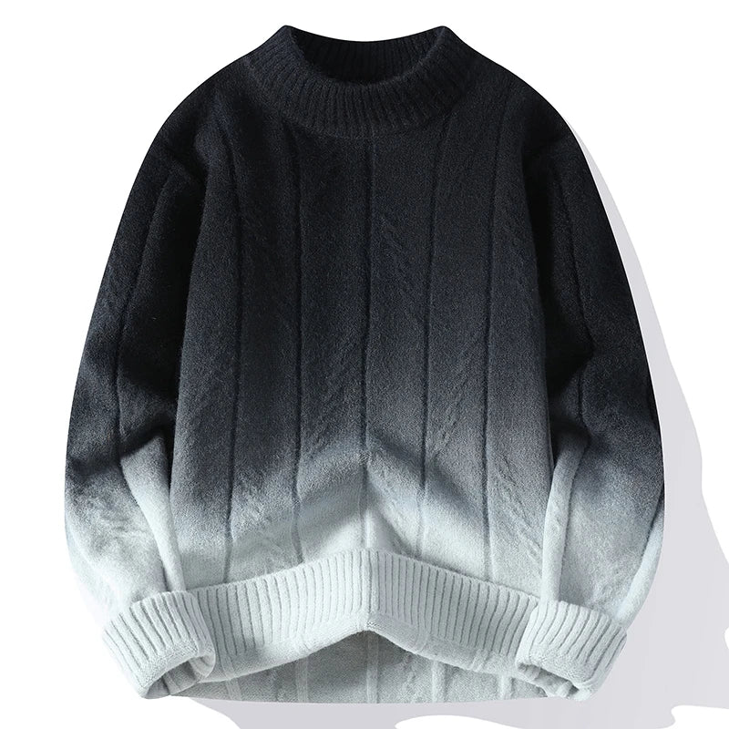 Daniel | Contrasting color knit sweater for men