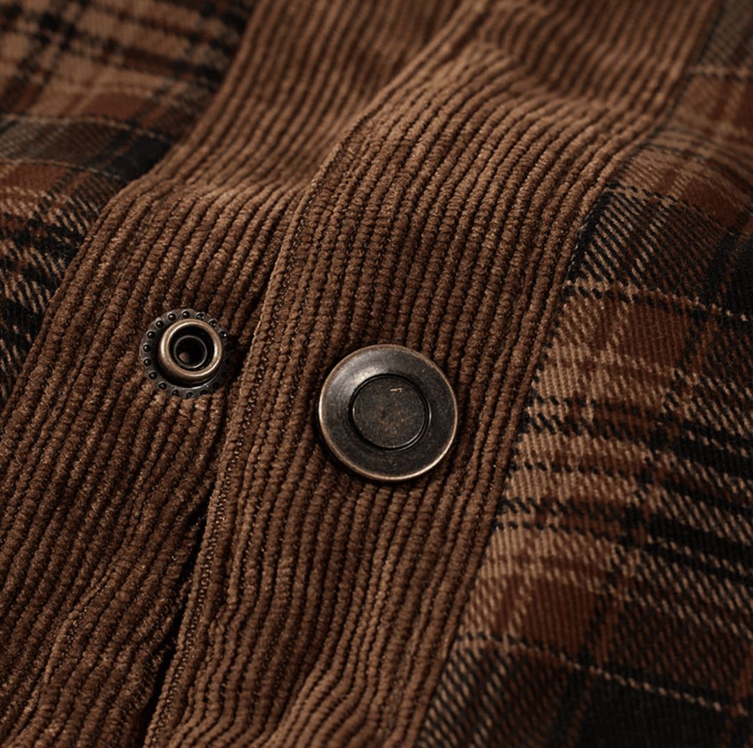 Manfred | Warm striped flannel jacket