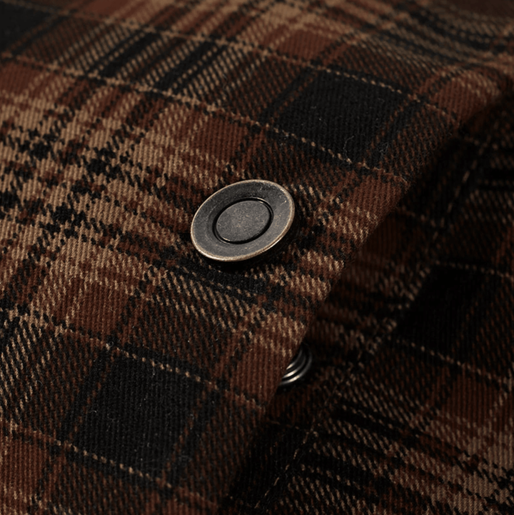 Manfred | Warm striped flannel jacket